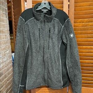 Kuhl Gray and Black Full-Zip Jacket Vail